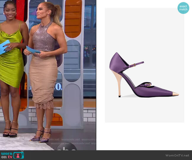 WornOnTV: Jennifer Lopez's crocodile top and beige skirt on GMA Strahan  Sara And Keke | Clothes and Wardrobe from TV
