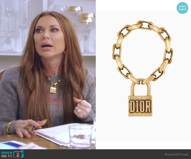 Lucky Locket bracelet by Dior worn by LeeAnne Locken  on The Real Housewives of Dallas
