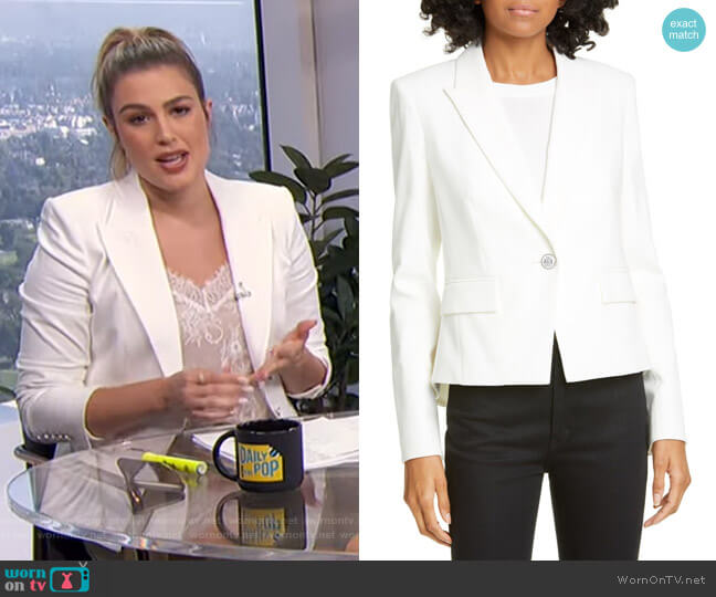 Danielle Dickey Jacket by Veronica Beard worn by Carissa Loethen Culiner on E! News