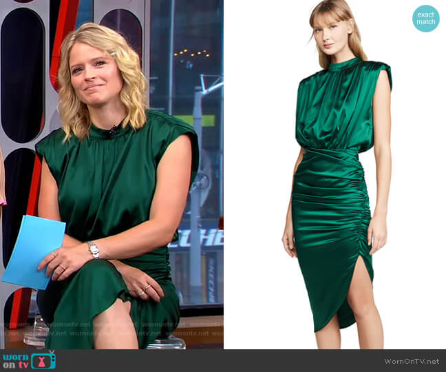 Kendall Dress by Veronica Beard worn by Sara Haines on Good Morning America