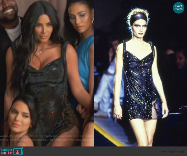 1997 Fall Collection by Versace worn by Kim Kardashian on Keeping Up with the Kardashians