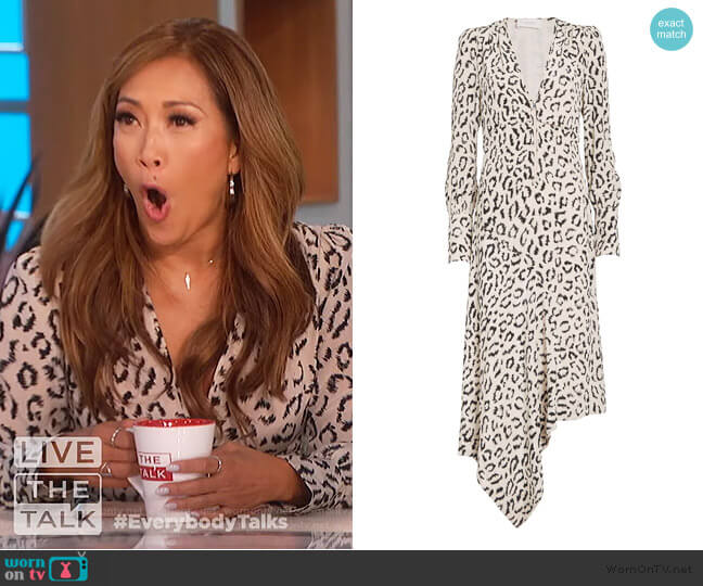 Eden Dress by A.L.C. worn by Carrie Inaba on The Talk