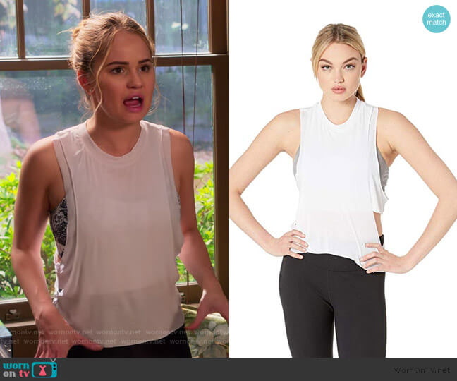 Cool Elements Tank Top by ALO worn by Patty Bladell (Debby Ryan) on Insatiable