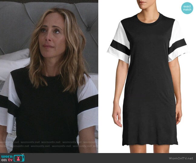 Classic Jersey T-Shirt Dress by ATM Anthony Thomas Melillo worn by Teddy Altman (Kim Raver) on Greys Anatomy