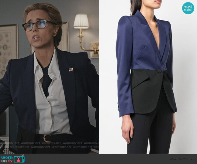 Elizabeth’s two tone blazer on Madam Secretary