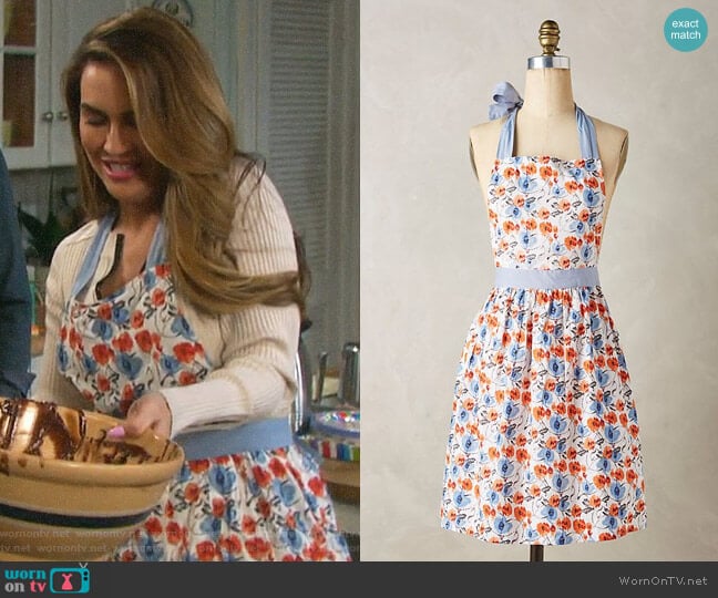 Anthropologie Lucerne Apron worn by Jordan Ridgeway (Chrishell Hartley) on Days of our Lives