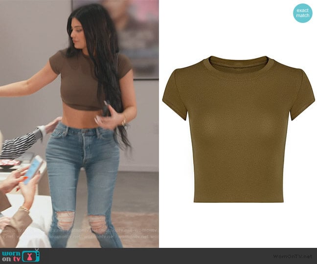 Mini Tee by Baesik by Gia worn by Kylie Jenner on Keeping Up with the Kardashians