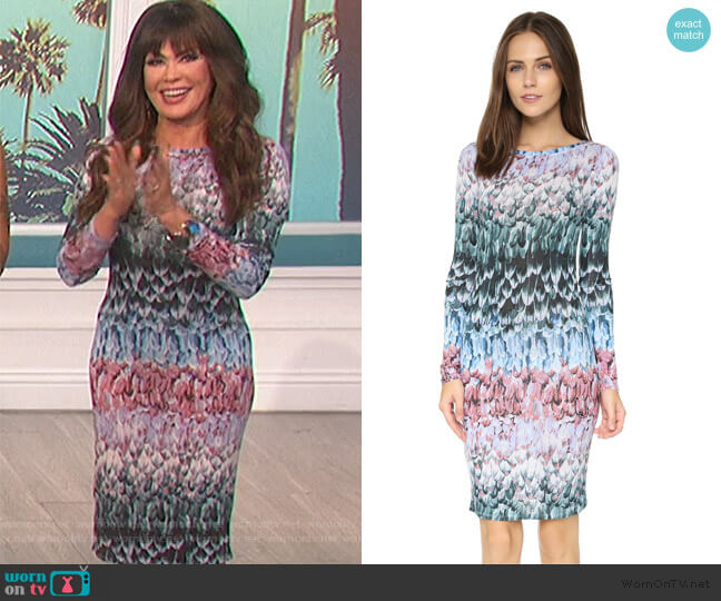 Violetta Dress by BCBGMAXAZRIA worn by Marie Osmond on The Talk