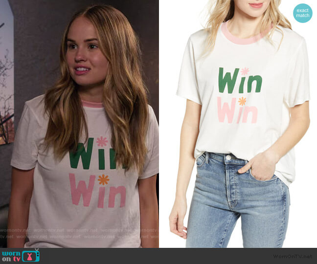 Patty’s win win print tee on Insatiable