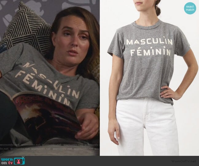 Camp Fit Tee by Clare V. worn by Angie (Leighton Meester) on Single Parents