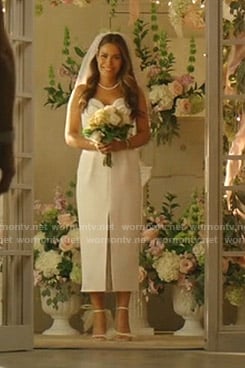 Cristal’s wedding dress on Dynasty