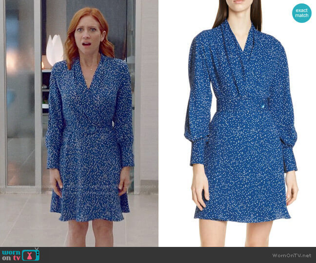 Equipment Fanetta Dress worn by Julia Bechley (Brittany Snow) on Almost Family