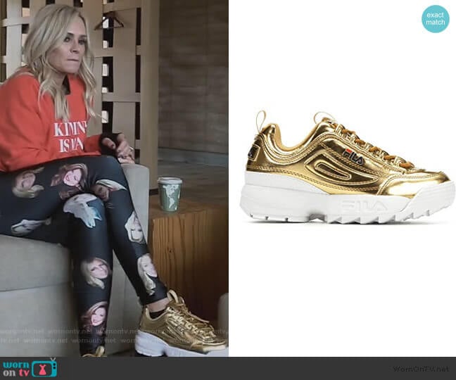 Disruptor ll Sneaker by Fila worn by Tamra Judge on The Real Housewives of Orange County