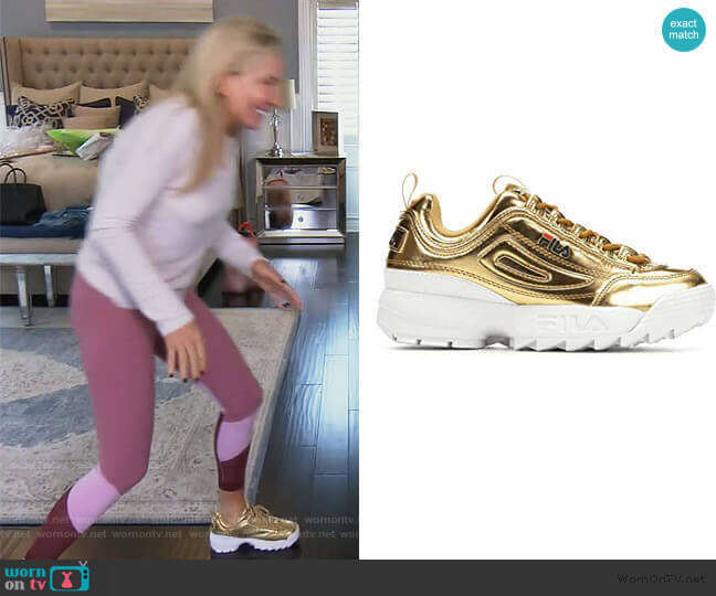 Disruptor ll Sneaker by Fila worn by Shannon Beador on The Real Housewives of Orange County