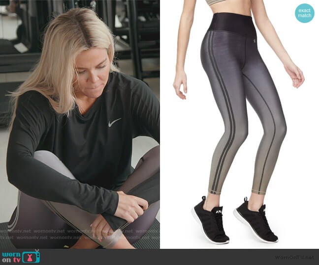 The Core Strength 7/8 Leggings by Good American worn by Khloe Kardashian on Keeping Up with the Kardashians