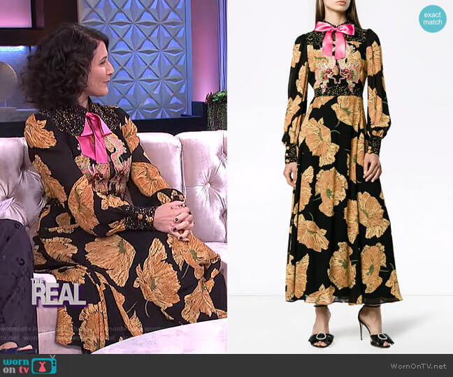 Poppy Print Gown by Gucci worn by Lisa Edelstein on The Real