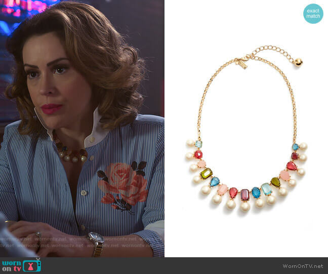 Hue Collar Necklace by Kate Spade worn by Coralee Armstrong (Alyssa Milano) on Insatiable