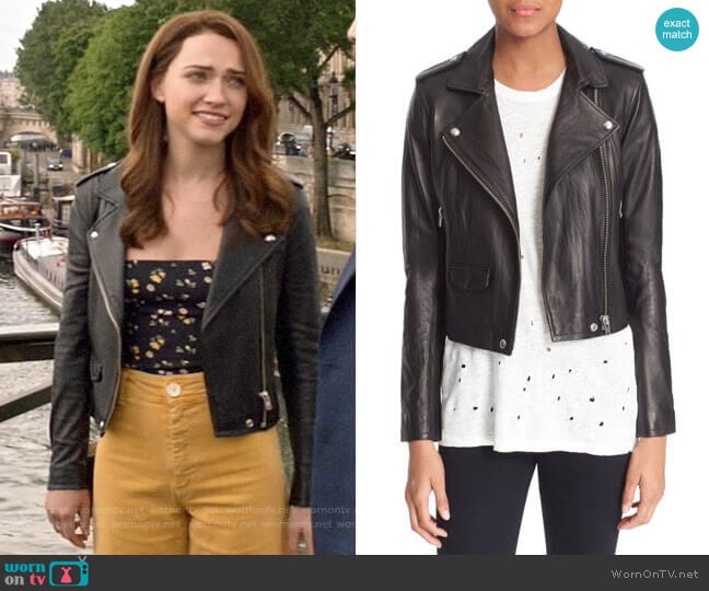 IRO Ashville Jacket worn by Cara Bloom (Violett Beane) on God Friended Me