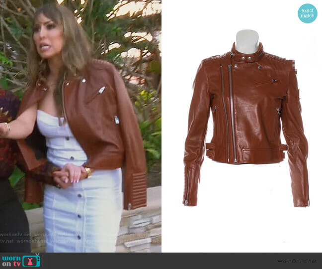 Luciana Jacket by IRO worn by Kelly Dodd on The Real Housewives of Orange County