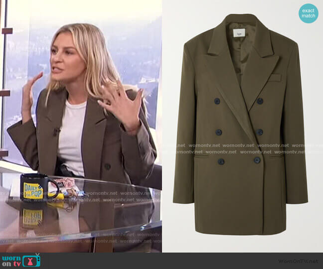 Julie Blazer by Frankie Shop worn by Morgan Stewart on E! News