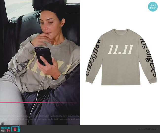 Kids See Ghosts by Kanye West worn by Kim Kardashian on Keeping Up with the Kardashians