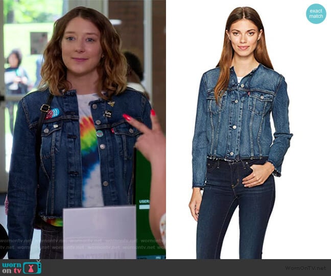 Seamed Trucker by Levi's worn by Nonnie Thompson (Kimmy Shields) on Insatiable