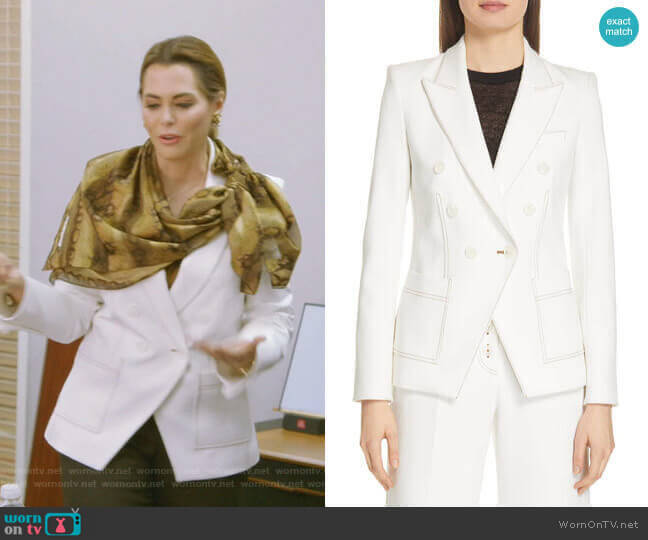 Cosmo Dickey Jacket by Veronica Beard worn by D’Andra Simmons on The Real Housewives of Dallas