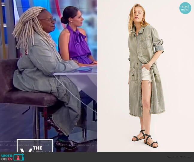 Tractor Co. Work Jacket by Free People worn by Whoopi Goldberg on The View