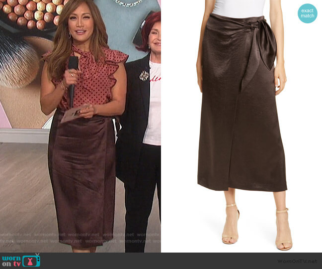 WornOnTV: Carrie’s pink polka dot top and skirt on The Talk | Carrie ...