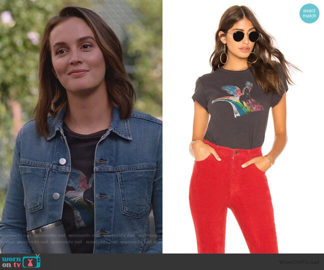 Unicorn Crew Neck Tee by Pam & Gela worn by Angie (Leighton Meester) on Single Parents