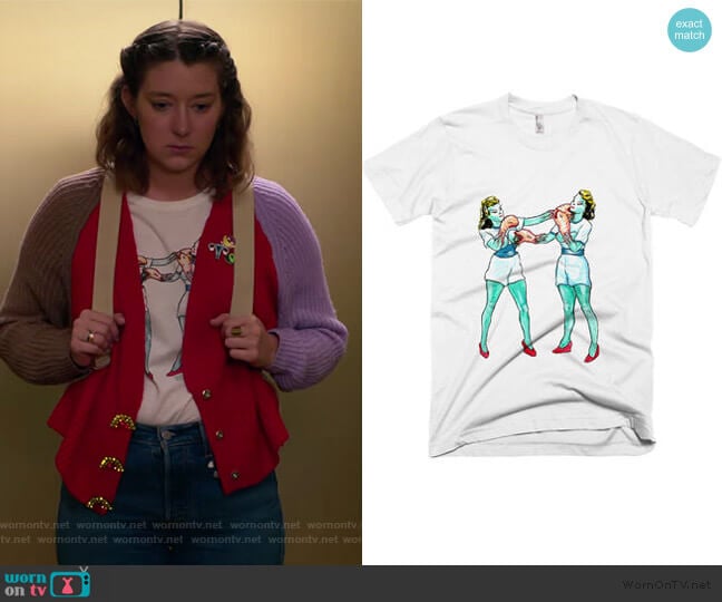 Alien Battle Tee by Penelope Gazin worn by Nonnie Thompson (Kimmy Shields) on Insatiable