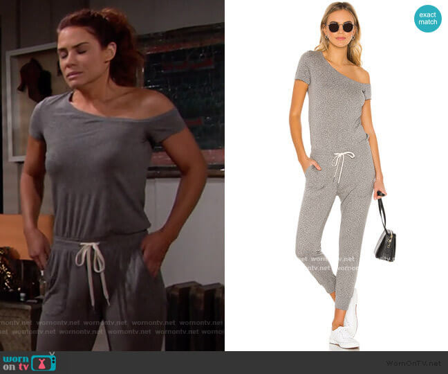 n:Philanthropy Britton Jumpsuit worn by Sally Spectra (Courtney Hope) on The Bold & the Beautiful