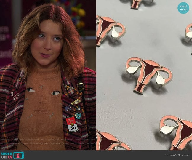 The Parts Pin by Rachel Antonoff worn by Nonnie Thompson (Kimmy Shields) on Insatiable