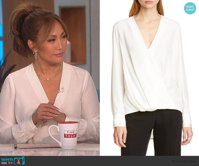 Victor Blouse by Rag and Bone worn by Carrie Inaba on The Talk