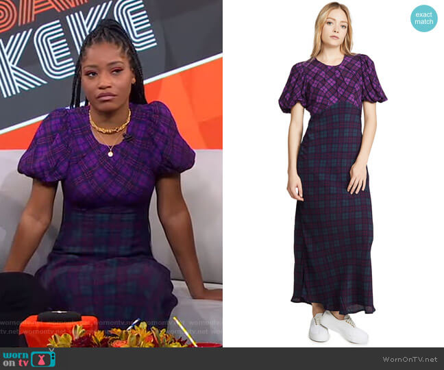 Plaid Cher Dress by Rahi worn by Keke Palmer on Good Morning America