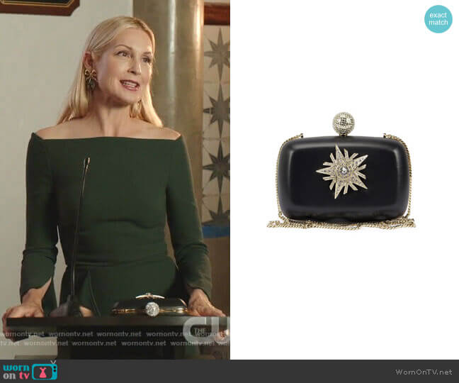 Boite De Nuit Star Clutch Bag by Roger Vivier worn by Melissa Daniels (Kelly Rutherford) on Dynasty