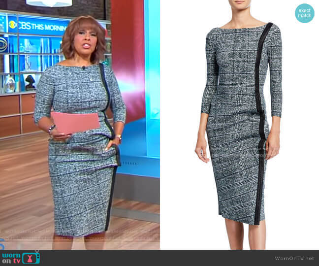 WornOnTV: Gayle’s plaid dress with contrasting stripe on CBS This ...