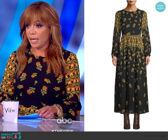 Scoop Blouson Sleeve Maxi Dress by Scoop at Wallmart worn by Sunny Hostin on The View