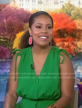 Sheinelle’s pink drop earrings on Today