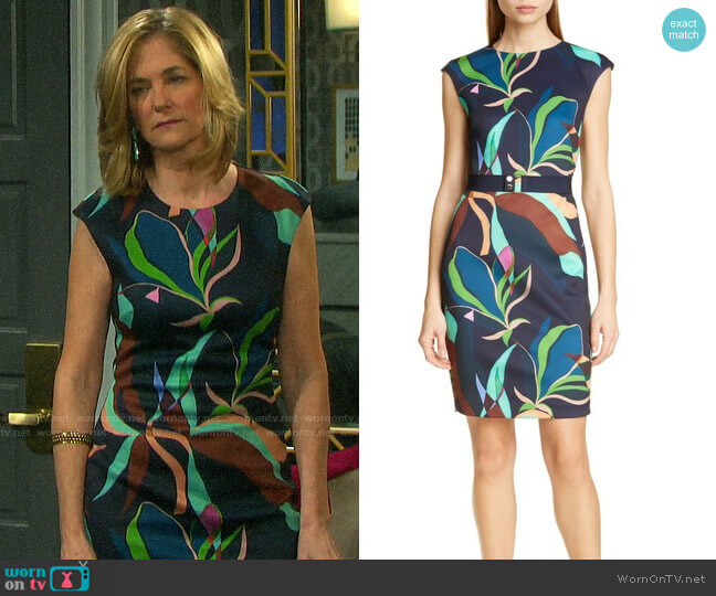 Ted Baker Adilyyn Dress worn by Eve Donovan (Kassie DePaiva) on Days of our Lives