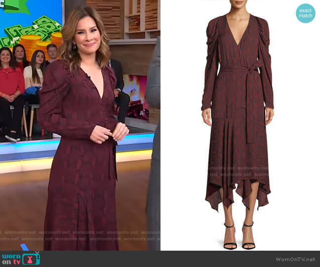 Tianna Dress by A.L.C. worn by Rebecca Jarvis on Good Morning America