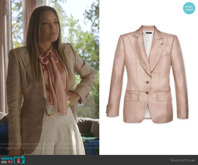 Viscose Jacket by Tom Ford worn by Dominique Deveraux (Michael Michele) on Dynasty