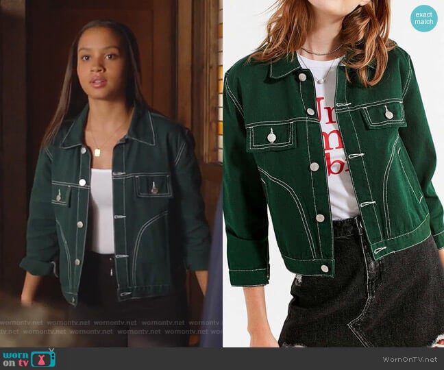 WornOnTV: May’s green denim jacket on 9-1-1 | Corinne Massiah | Clothes ...