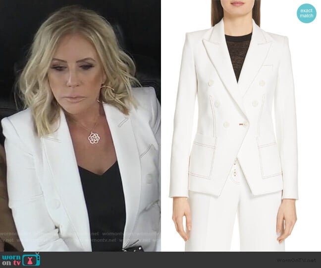 Cosmo Dickey Jacket by Veronica Beard worn by Vicki Gunvalson on The Real Housewives of Orange County