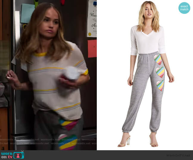 In Love Easy Sweats by Wildfox worn by Patty Bladell (Debby Ryan) on Insatiable