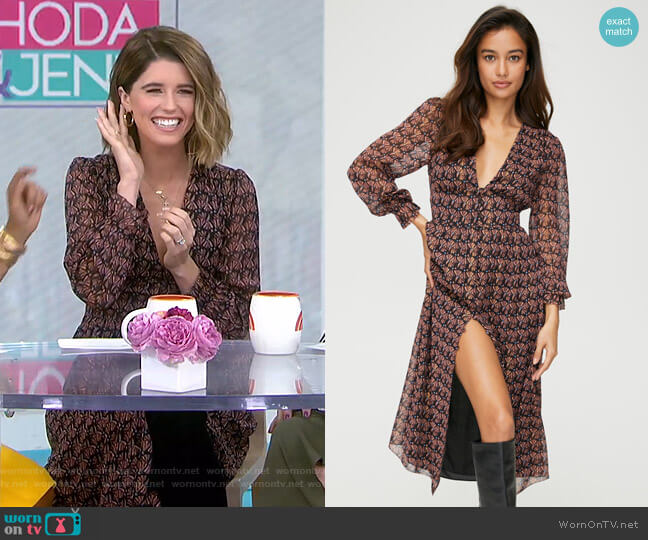 Maxine Dress by Wilfred worn by Katherine Schwarzenegger on Today Show