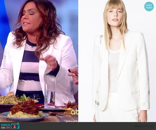 Victor Strass Blazer by Zadig & Voltaire worn by Rachel Ray on The View