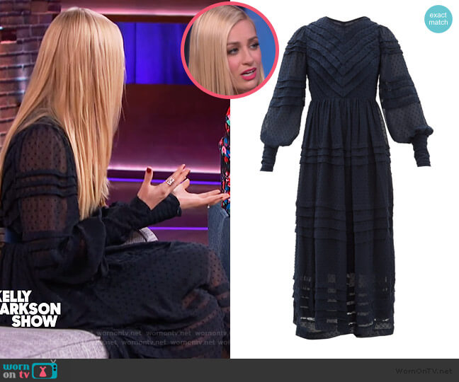 Sabotage Dress by Zimmermann worn by Beth Behrs on The Kelly Clarkson Show