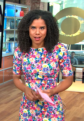 Adriana Diaz’s floral dress on CBS This Morning