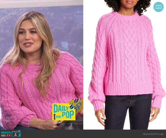 Mick Sweater by A.L.C. worn by Carissa Loethen Culiner on E! News